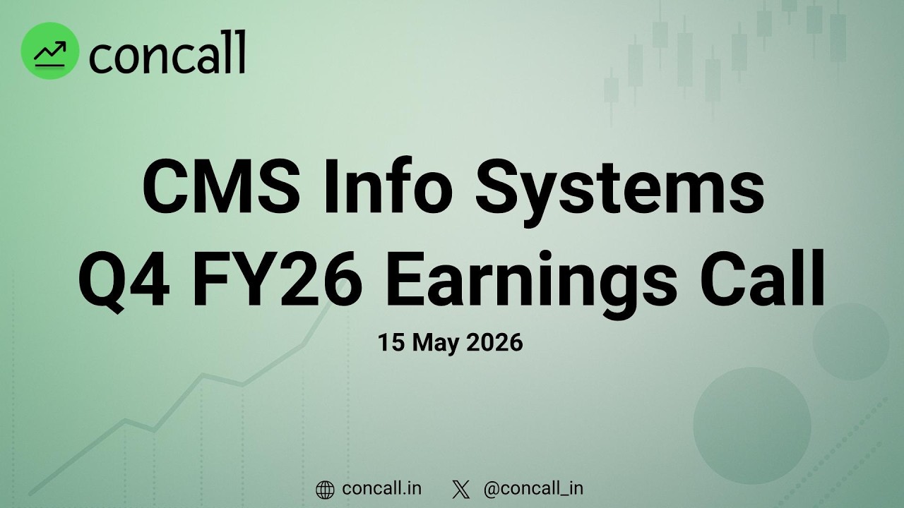 CMS Info Systems Q4 FY26 Earnings Conference Call | Concall.in
