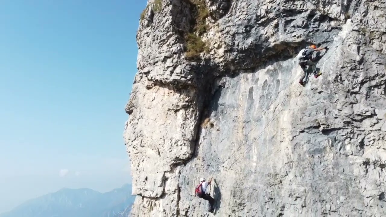ferrata Simone Contessi sul  Monte Due Mani passando dal Torione della Discordia