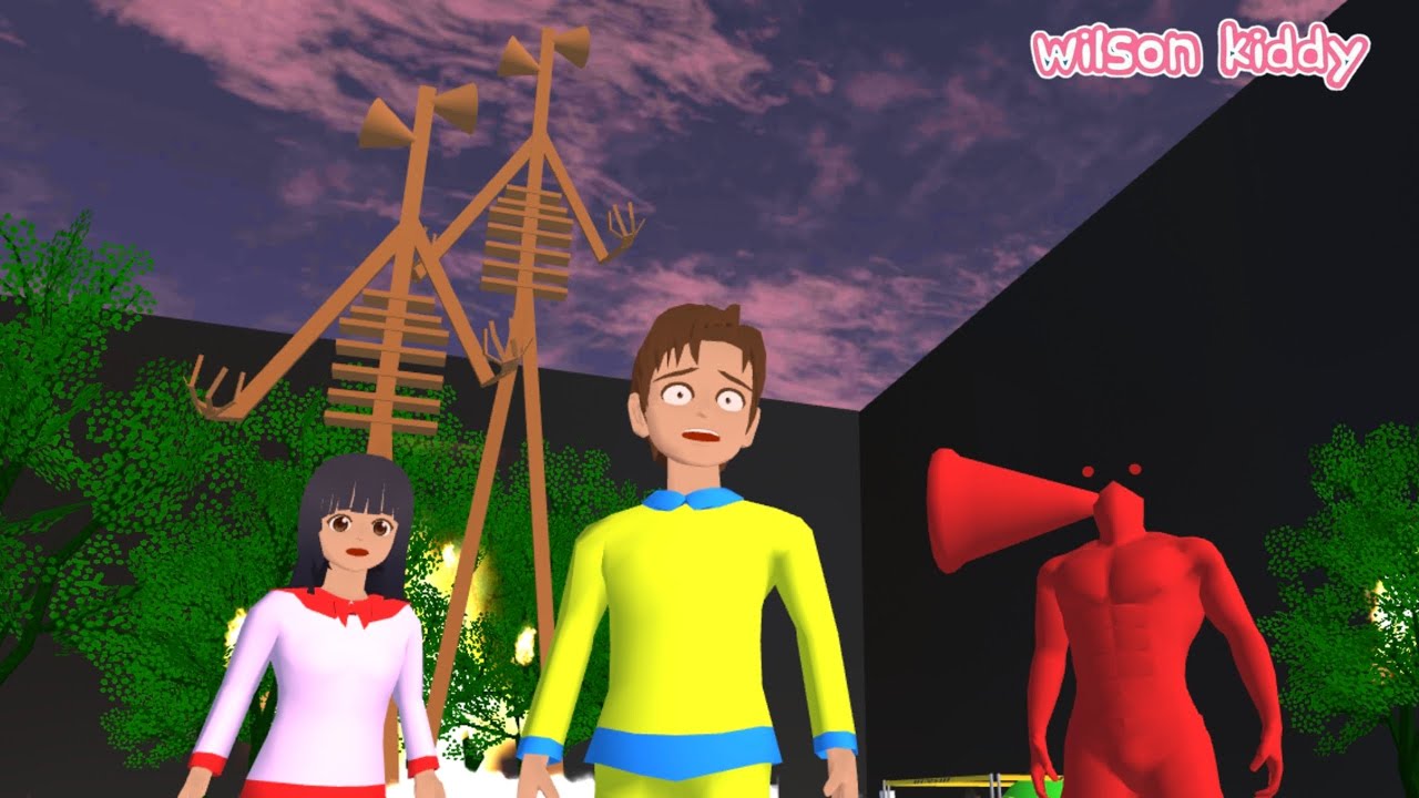 Yuta Mio ke Sarang Siren Head 😱😯 | Sakura Simulator | Game Wilson Kiddy