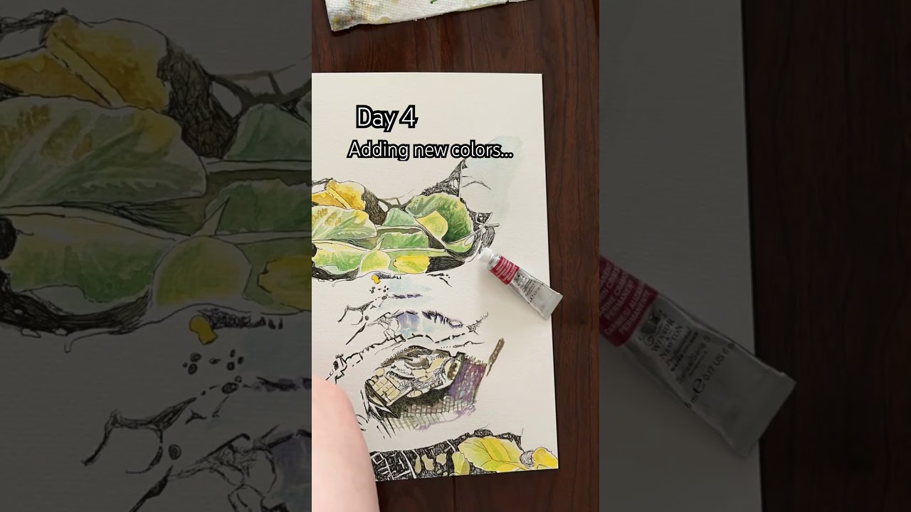 New Timelapse / Timelapse Painting / Watercolor and Ink / Watercolor Painting / Ink Drawing / Tree