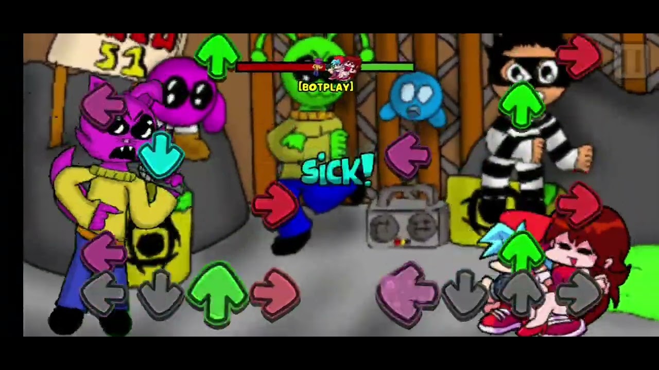 Friday Night Funkin (FNF) Week 2: Cat Jump (Mod: Turma Da Maria) Beta!