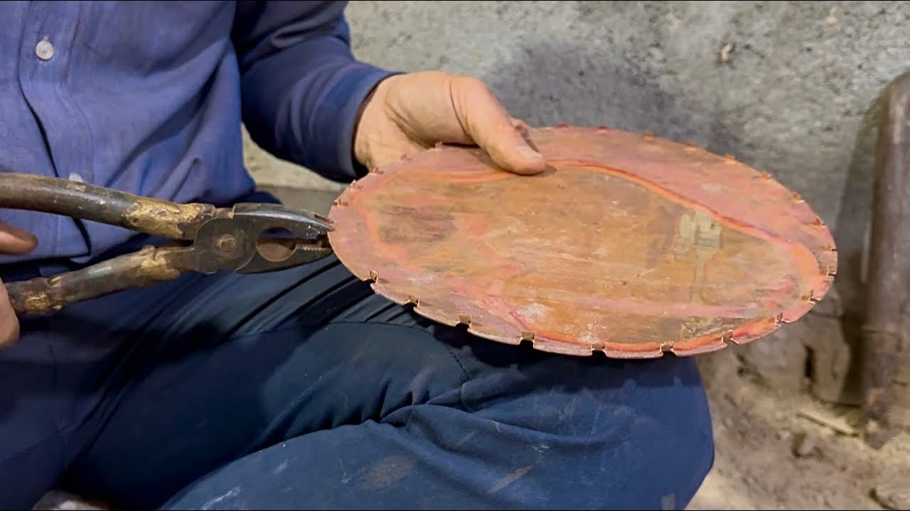 Must-See Artisan Crafting Copper Sheet to Masterpieces : coppersmithing 😍⚒️🇮🇷