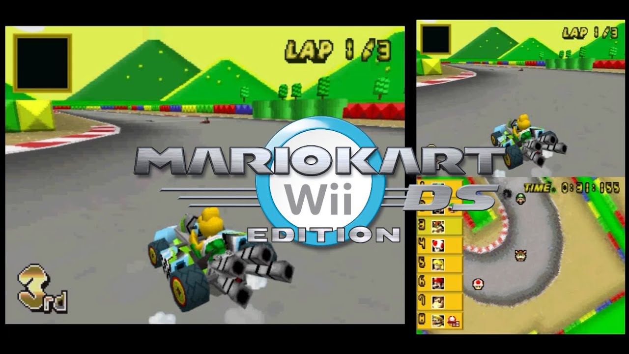 Mario Kart Wii Ds Edition : SNES Mario Circuit 3 / MKDS CT (read desc')