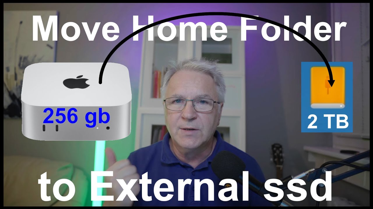 MacOS, Move Home Folder to an External SSD, including Logic Pro & GarageBand files.