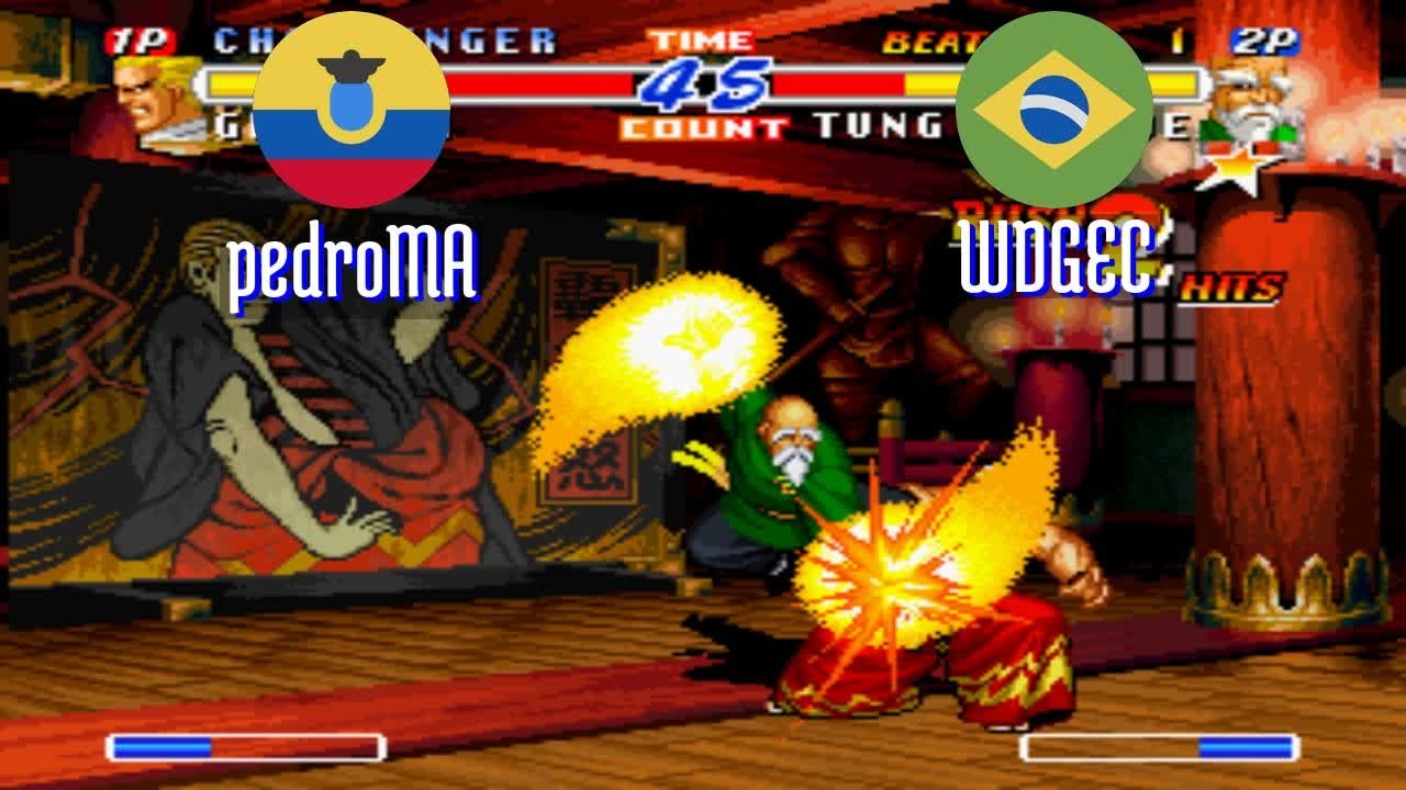 FT5 @rbff2h: pedroMA (EC) vs WDGEC (BR) [Real Bout Fatal Fury 2 rbff2 Fightcade] Feb 5