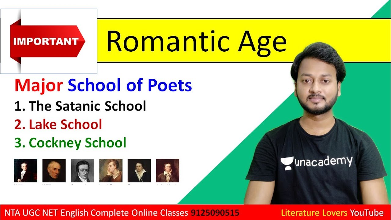 Romantic School of Poets - Lake School, Satanic School and Cockney School of Poets