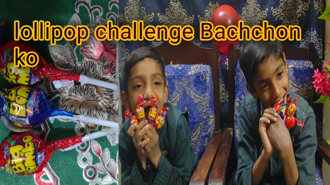 lollipop challenge bacchon ko|aslam sultan mix vlog