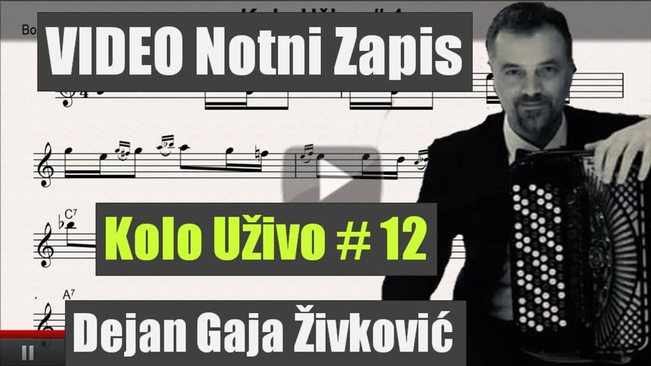 Notni zapis Kolo Uzivo # 12 Dejan Gaja Zivkovic