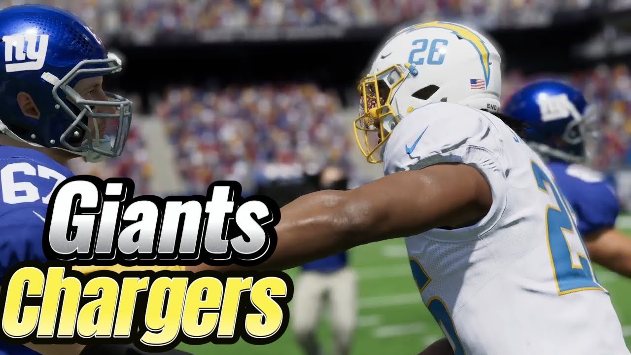 NFL Game Los Angeles Chargers against New York Giants