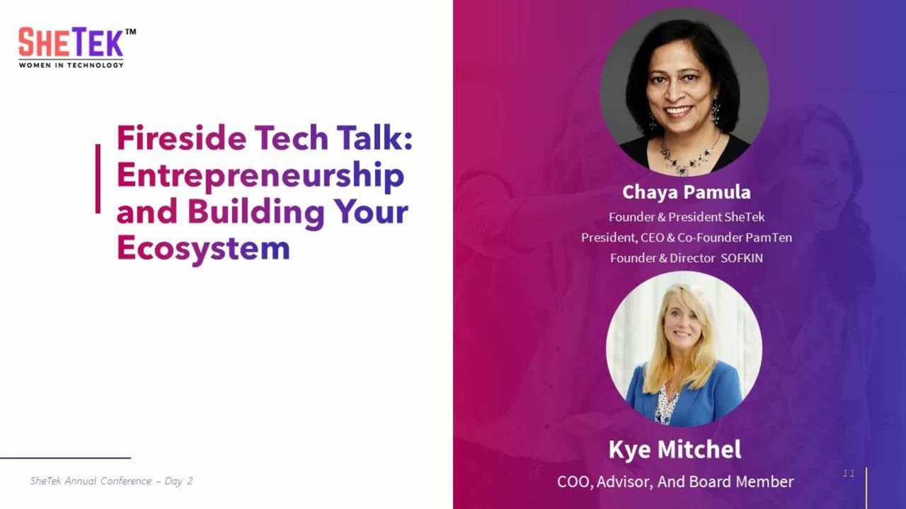 SheTek Virtual Conference '23 Tech Talk - Entrepreneurship and Building Your Ecosystem