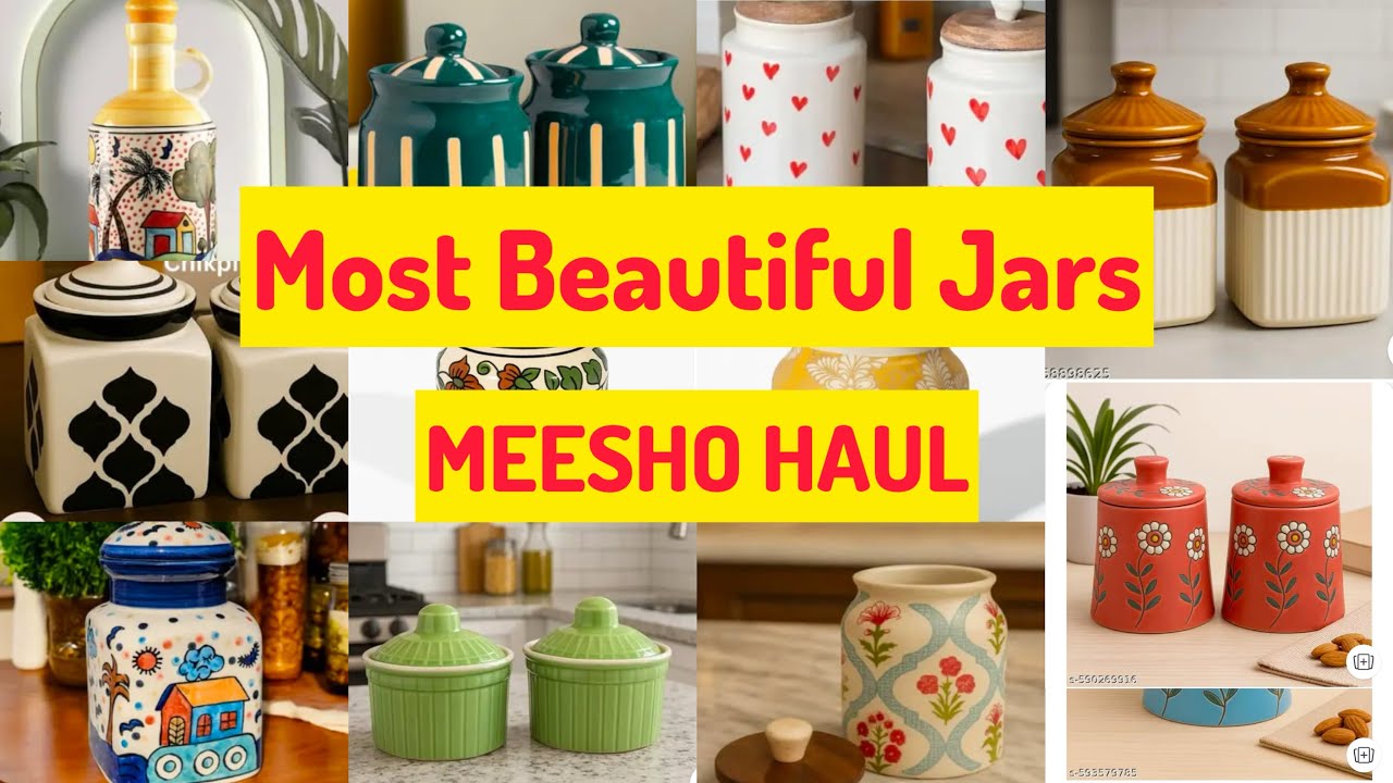 CHEAPEST Ceramic Jars Haul! Meesho Finds