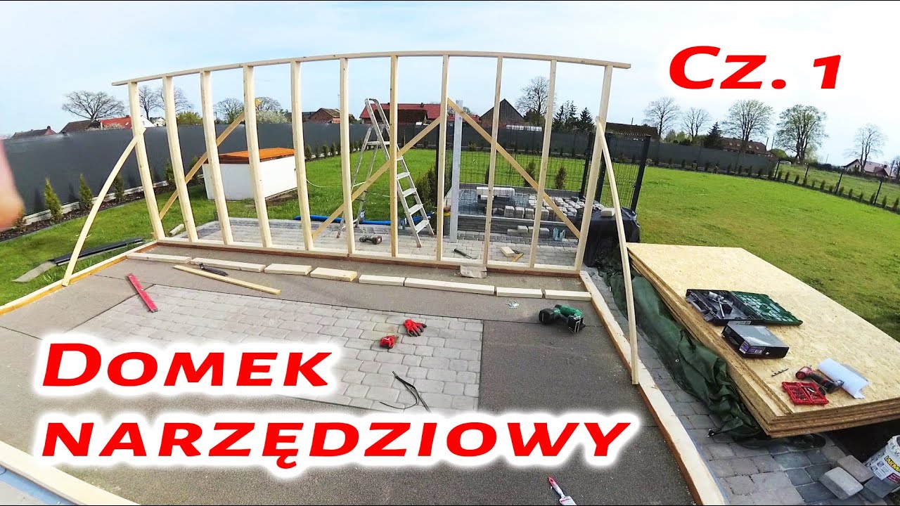Domek narzędziowy ogarodowy cz.1 #domekogrodowy #narzędziówka #ogród