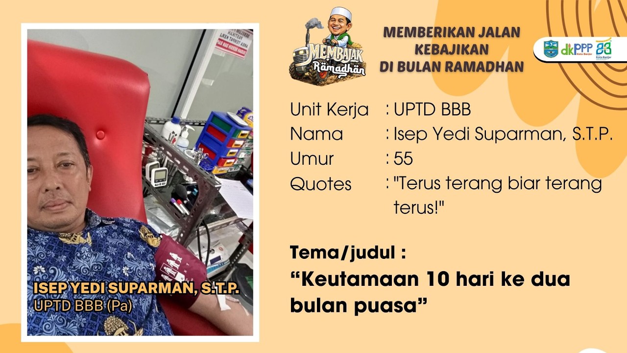 LOMBA CERAMAH MEMBAJAK (MEMBERIKAN JALAN KEBAJIKAN) DI BULAN RAMADHAN ‼️UPTD BBB Putra 2026