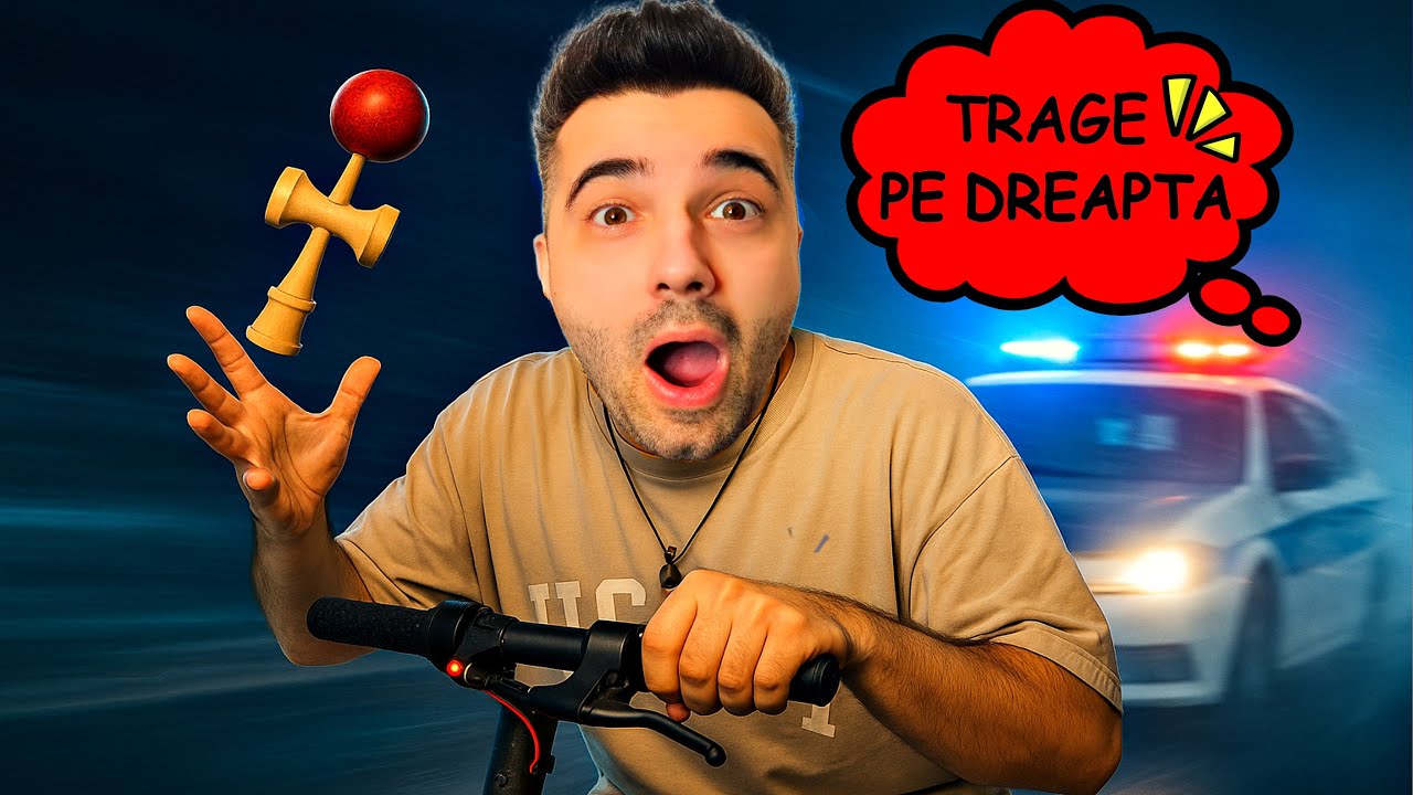 KENDAMA CHALLENGE pe TROTINETA ELECTRICĂ… ce s-a întâmplat la final nu e ok 😂💨