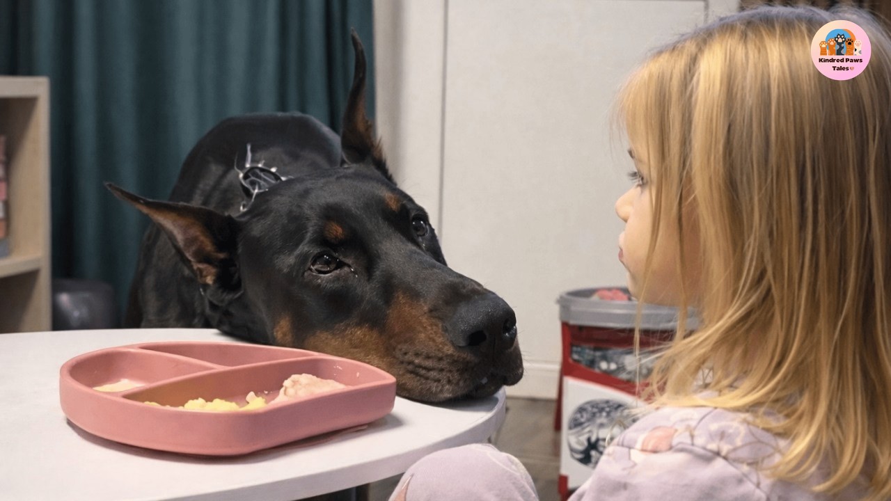 Nobody Wanted This 95-Pound Doberman — Until He Chose One Baby to Protect