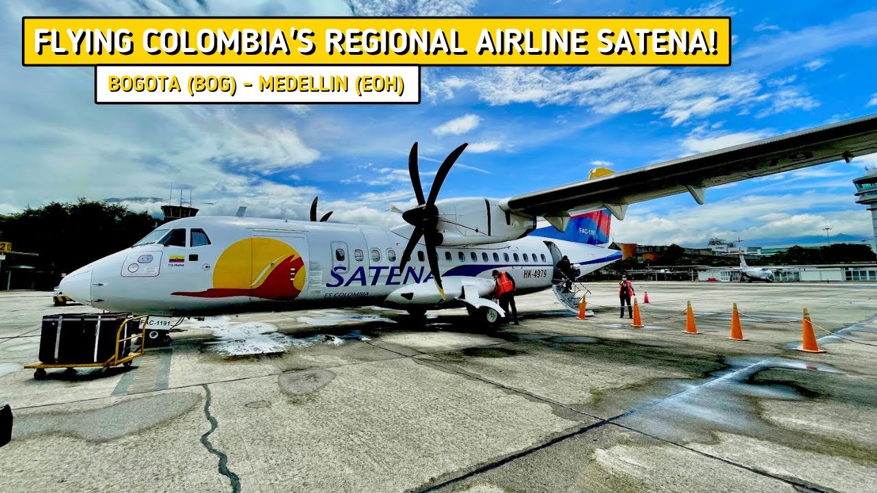 REVIEW | SATENA | Bogota (BOG) - Medellin (EOH) | ATR 42-500 | Economy