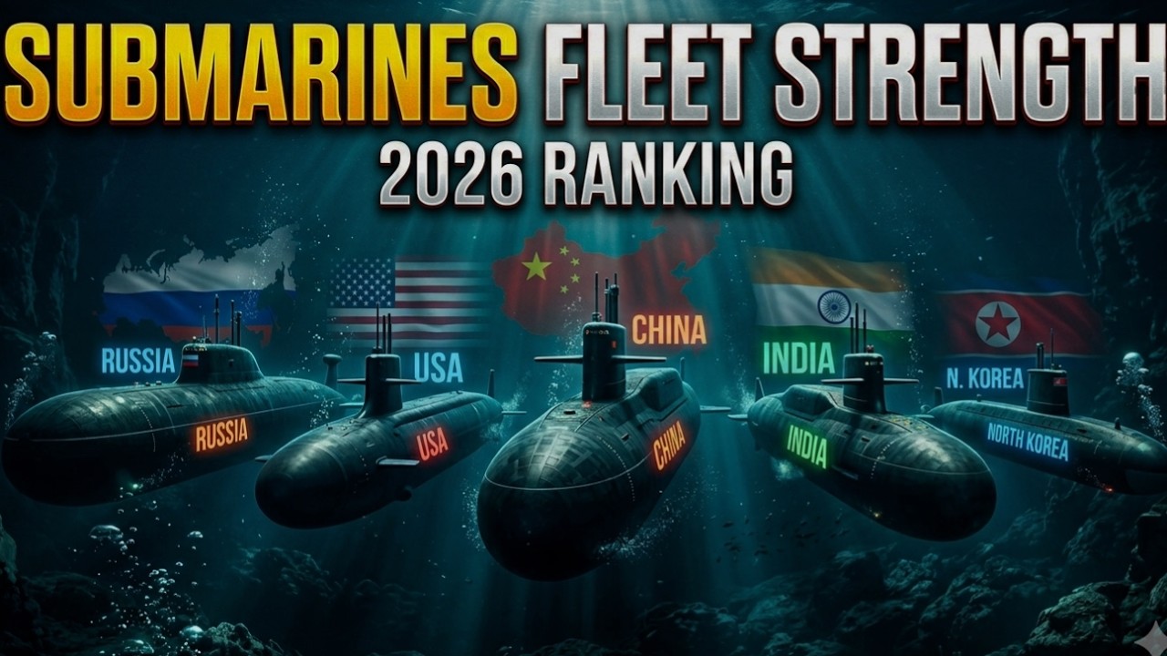 Top Submarine Fleets Strength n the World(2026)