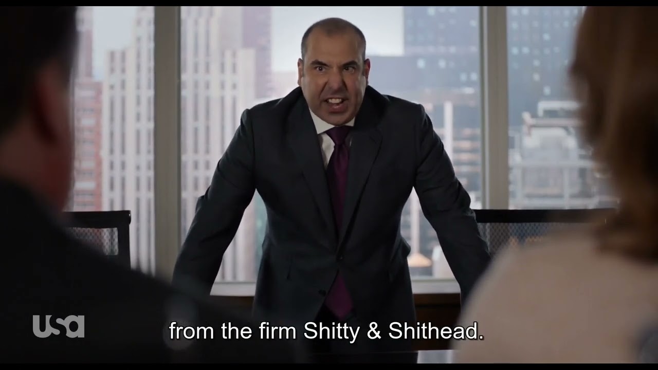 Suits - Louis yells at Susan's parents | S09E04