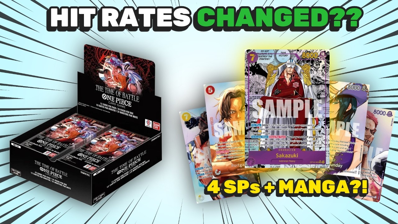 Шансы на выпадение карт в OP-16 ИЗМЕНИЛИ ВСЁ&hellip; 4 SP И МАНГА В ОДНОМ КЕЙСЕ??? One Piece TCG