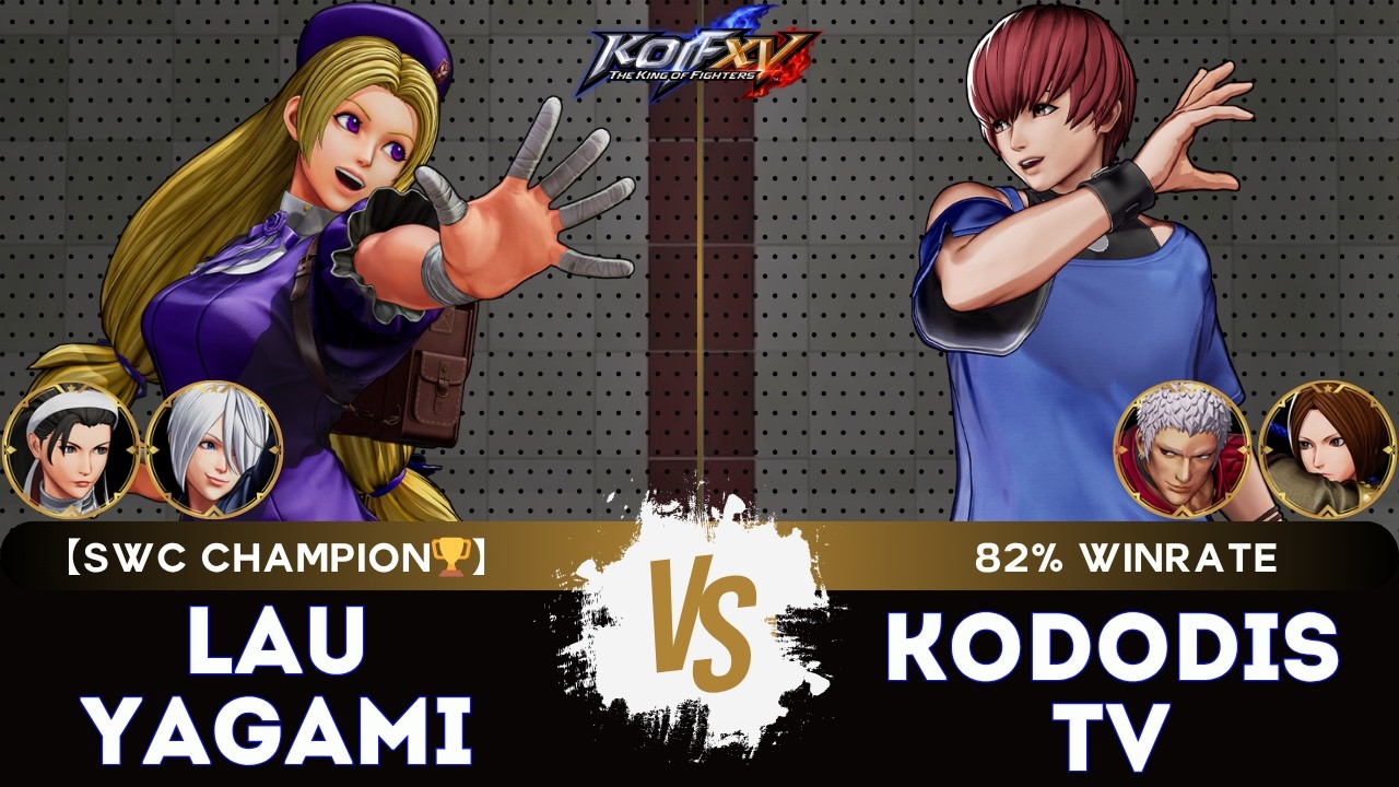 KOF XV ▰ LAUYAGAMI (&Aacute;ngel/Hinako/Chizuru) 🆚 KODODIS TV (O.Yashiro/Chris/Whip)🎞️Replay Match - 3/26