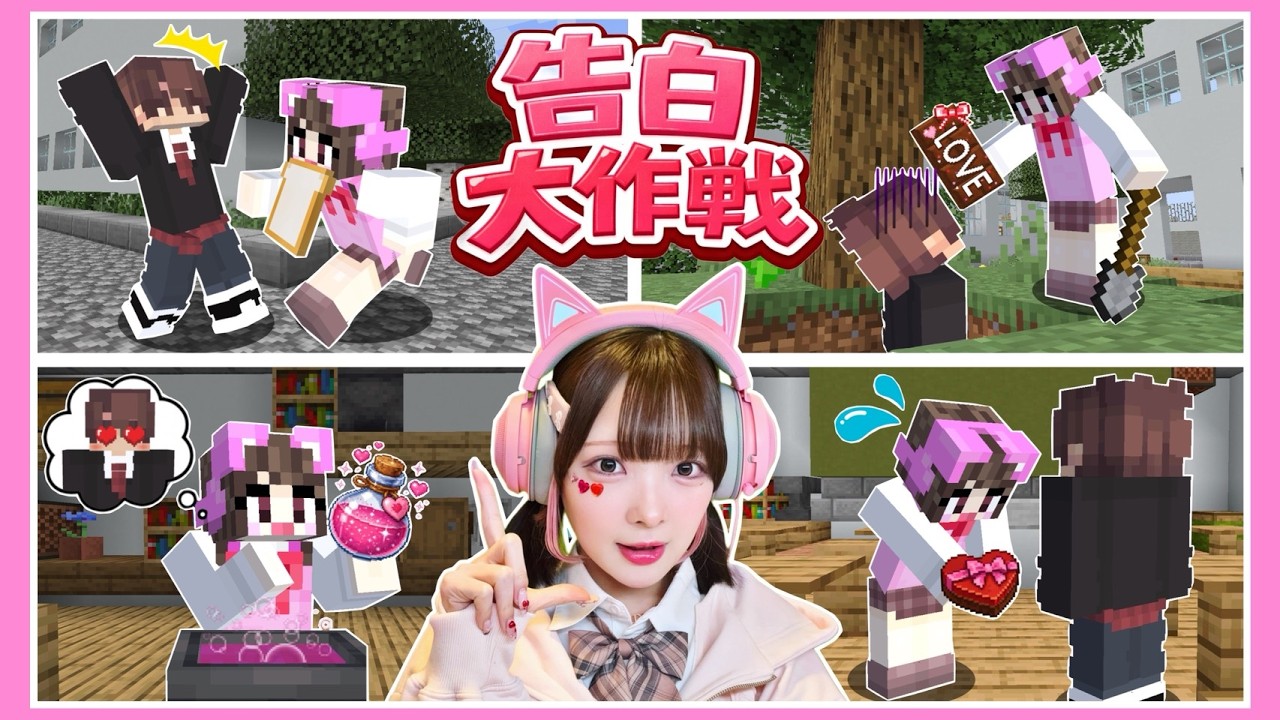 絶対に好きな人を落としたい女子の『バレンタイン大作戦』🍫❤！？【マイクラ】【たまちゃん】