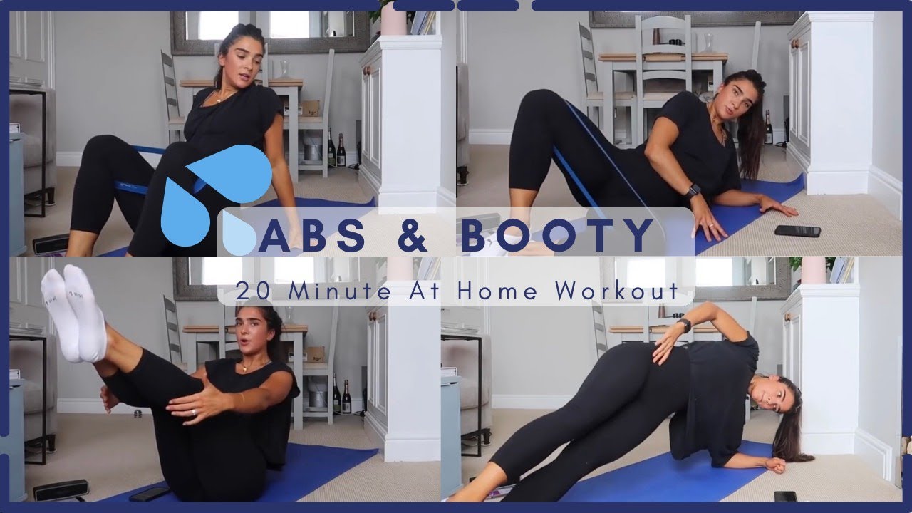 ABS & BOOTY WORKOUT AT HOME (20 MIN) | STEF FIT