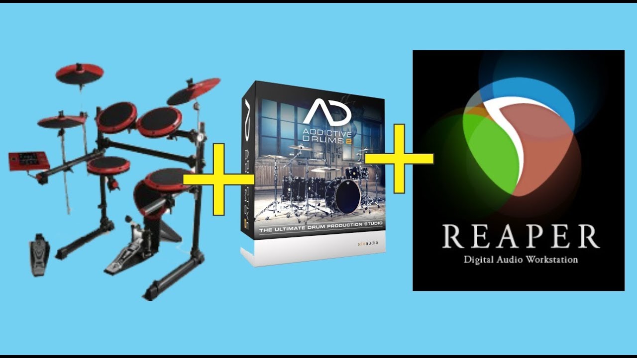 Configurando a DDrum DD1+ Addctive Drums 2 no Reaper