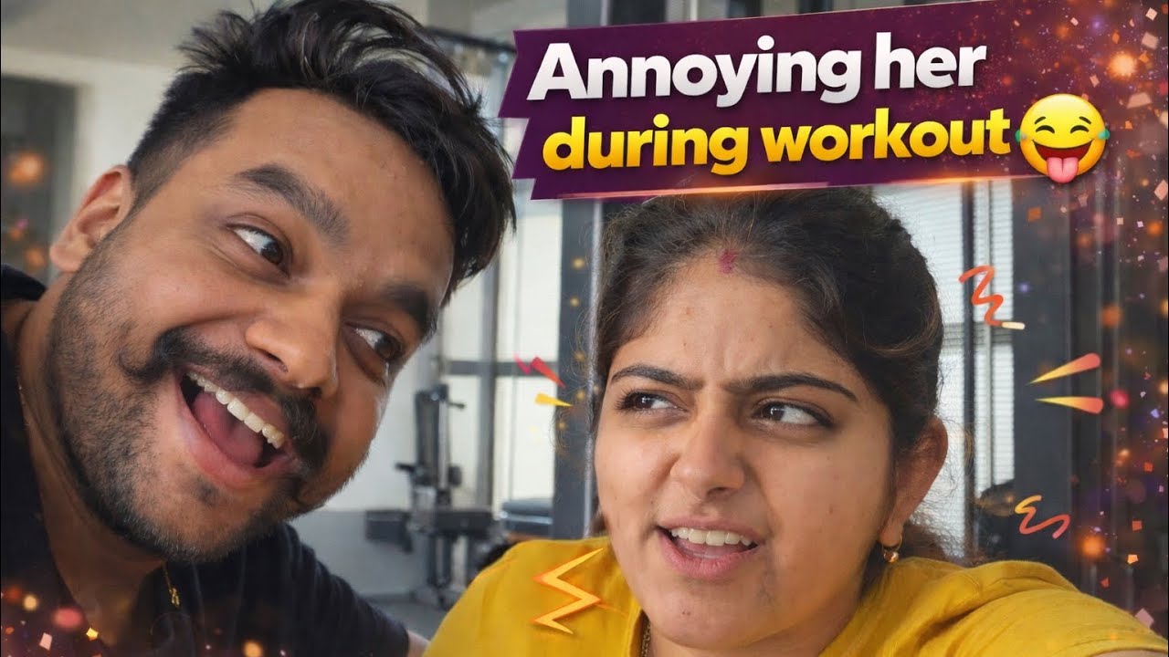 Annoying Her During Workout 😂 | Fun Couple Gym Vlog | Daily Vlog
