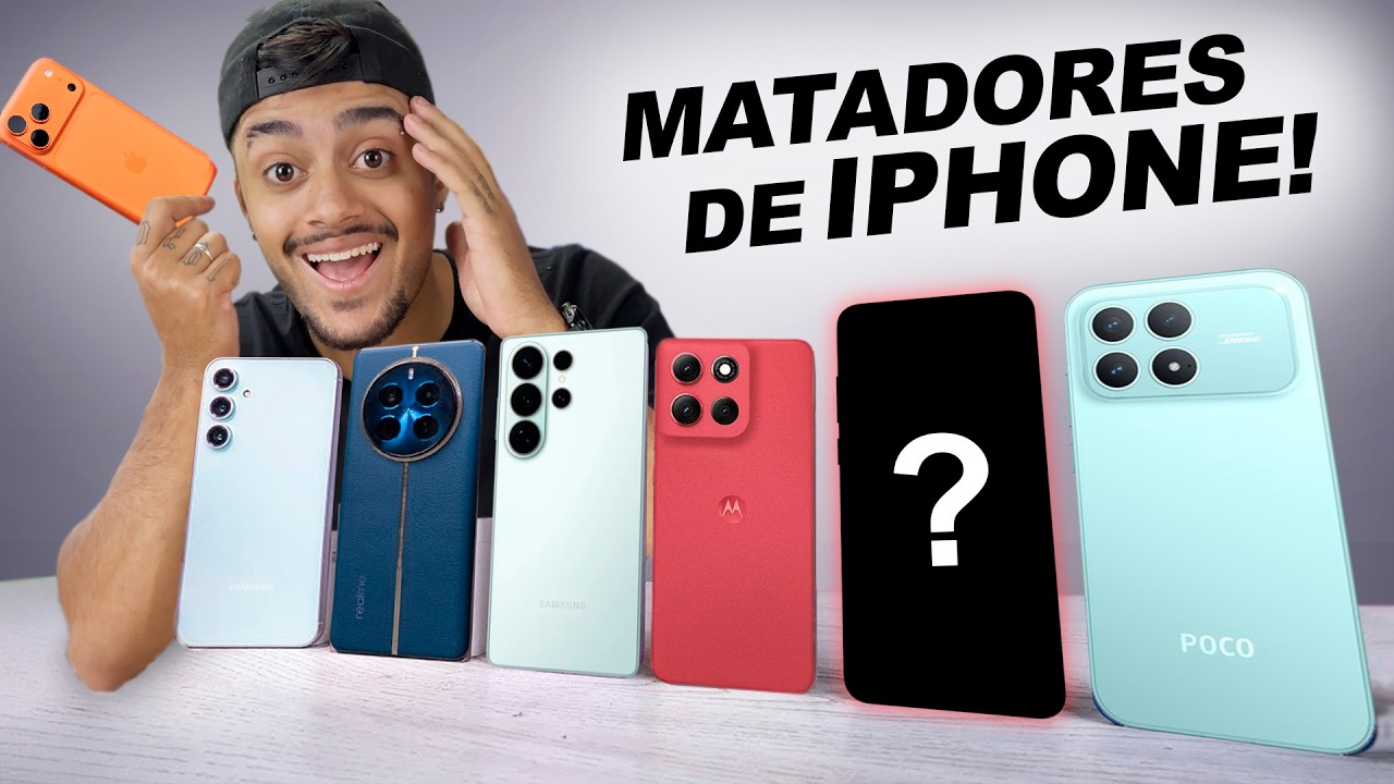 9 celulares *MELHORES* que o iPhone 17 e mais BARATO 😱 2026