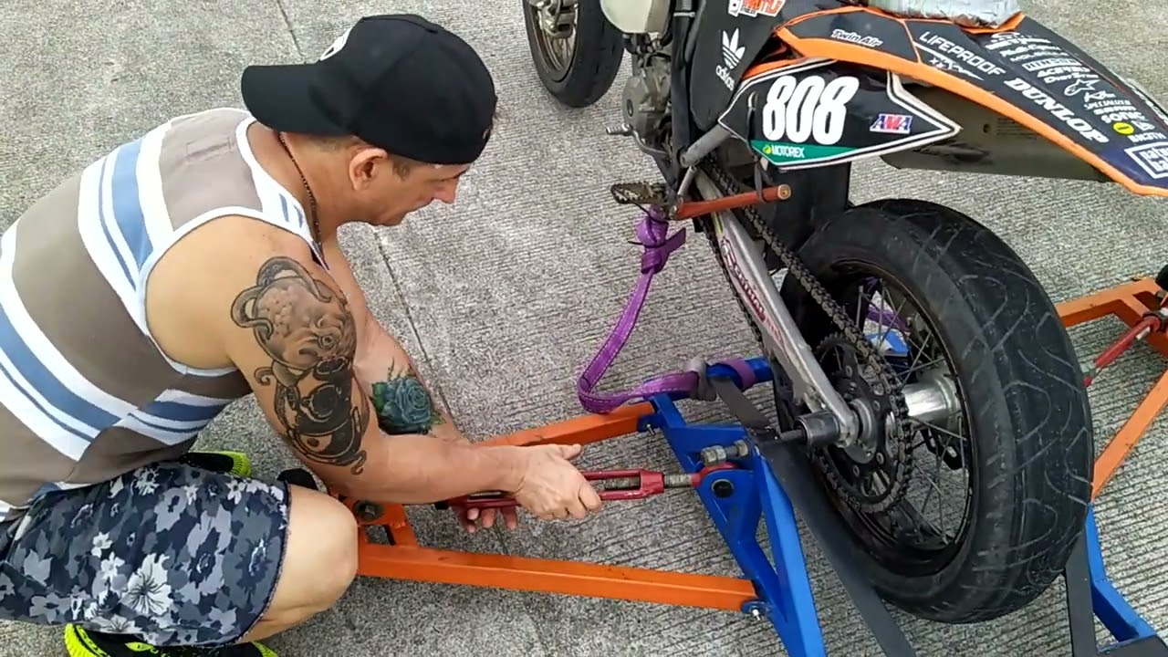 Wheelie machine set up and test.