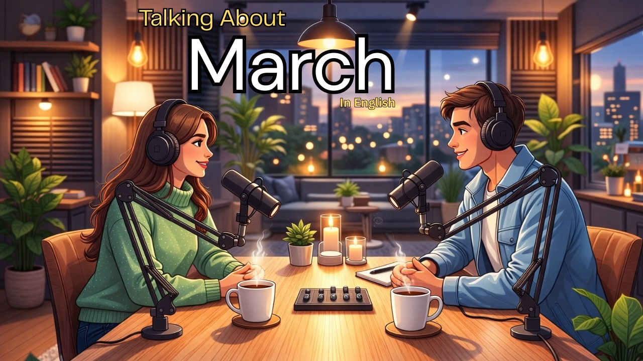 About March in English | English Podcast for Easy English Listening