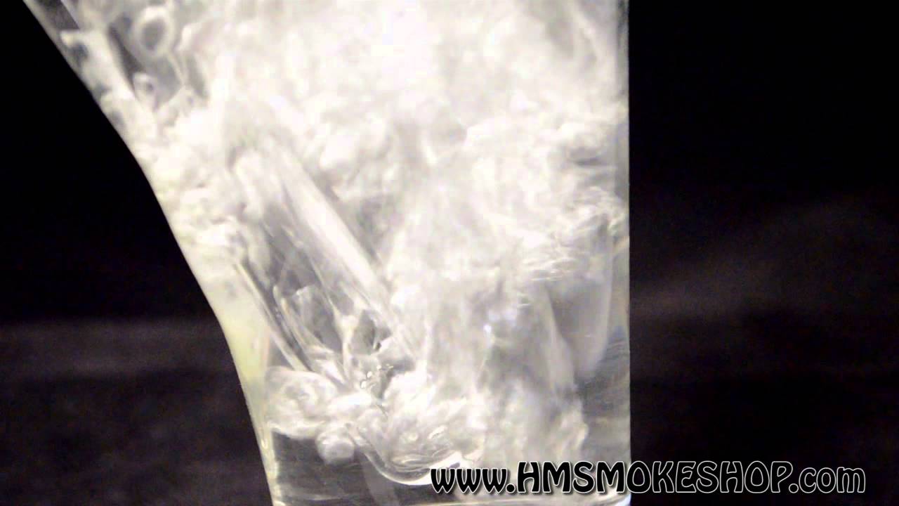 BUDDAH GLASS 14in Straight w Gridded Downstem Air Flow Test www.HMSMOKESHOP.com