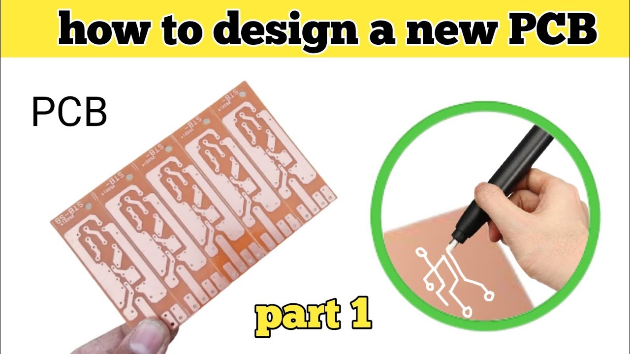 how to design PCB with marker pen part 1 | ihsan electric