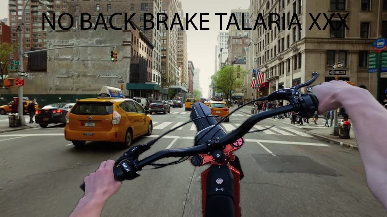 I rode the TALARIA XXX with no REAR BRAKE!