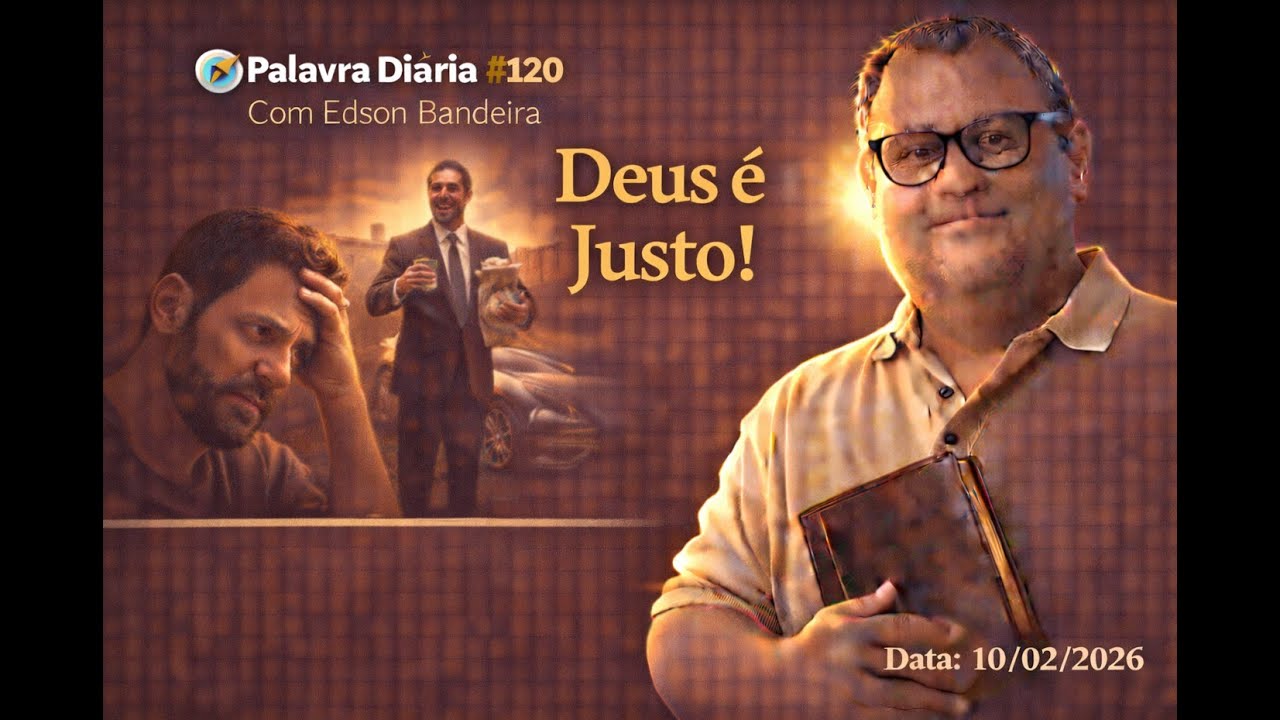 🧭 Palavra Diária #120 Com Edson Bandeira “ Deus e Justo ! “