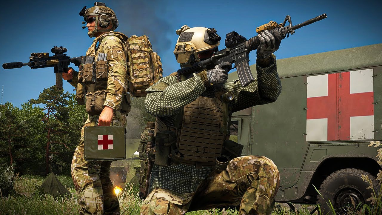 MEDEVAC ratuje piechote - Milsim PvE Operacja Arma Reforger