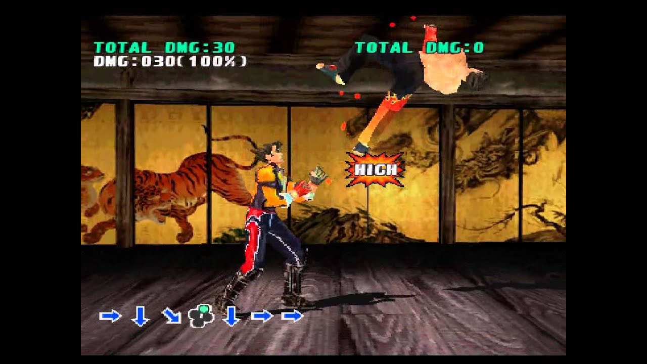 Tekken 3 (PSX) - Jin Kazama Combo Video