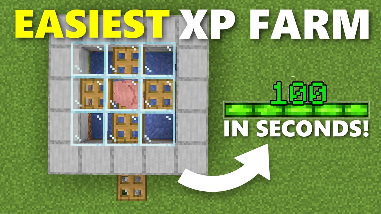 Minecraft NEW XP Farm in Bedrock Edition 1.21 (MCPE/Xbox/PS4/Nintendo Switch/Windows10)