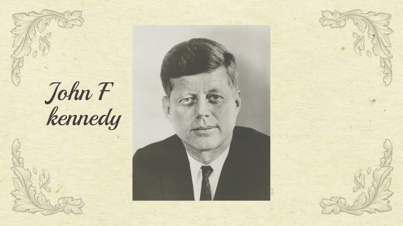 John F Kennedy ''we must face problems'' quotes video