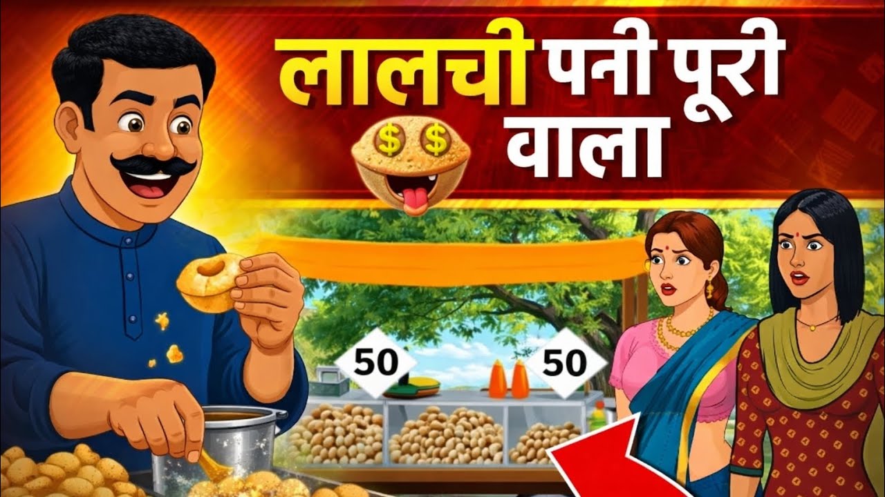 लालची पानी पूरी वाला। lalchi pani Puri wala । Hindi story। हिंदी कहानियां।