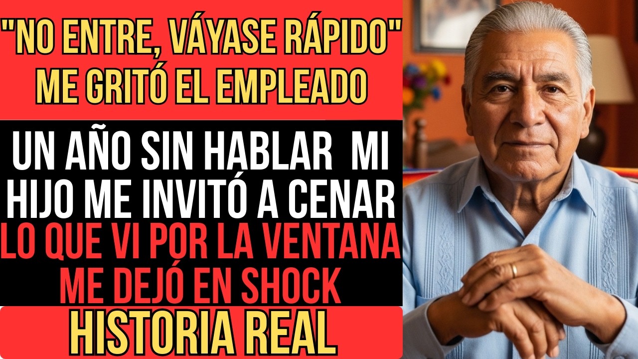 MI HIJO ME INVITÓ A CENAR DESPUÉS DE UN AÑO. SU EMPLEADO ME ADVIRTIÓ: 