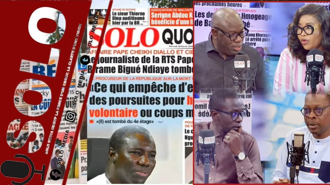 REVUE DES TITRES AVEC AHMED AIDAR BIRAHIM TOURE FATOUA ABDOU ET MANSOUR DIOP SUR SOLO MEDIA