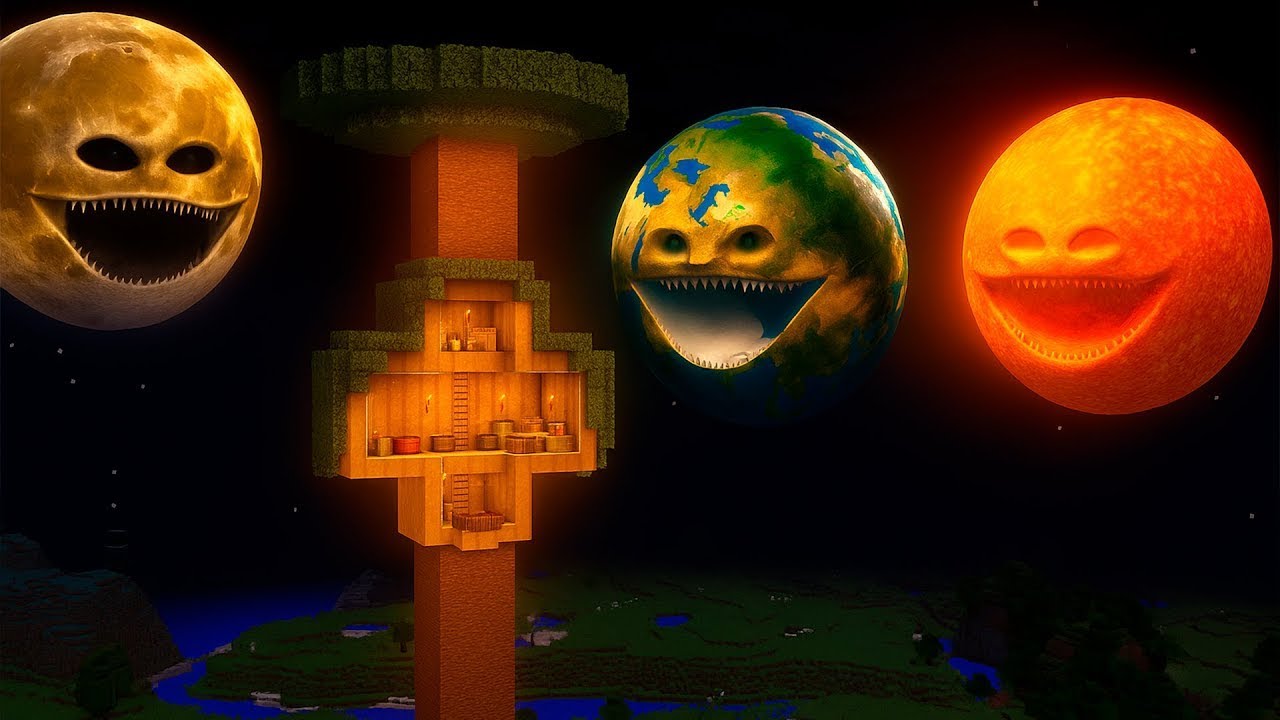 i Found Scariest THE MOON WOKE UP 😱 in Minecraft | Minecraft Horror |