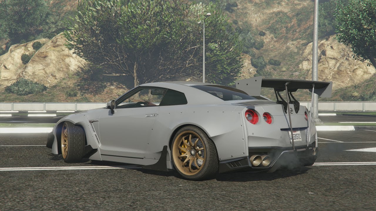 GTA - Drift Montage! (Nissan GTR Rocket Bunny Vinewood Hills)