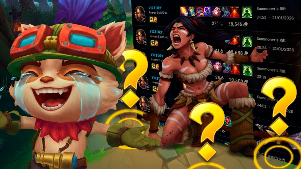 Esta NIDALEE tiene 95% WINRATE y acabó ASÍ... (Teemo Jungla) 📉