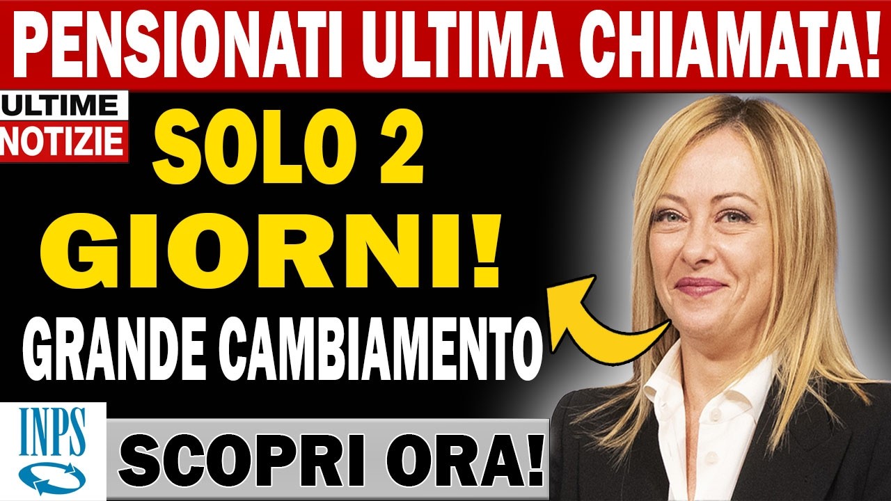 ⚠️ Pensionati Attenzione | Solo 2 Giorni al 20 Marzo | La Sentenza Che Cambia le Pensioni