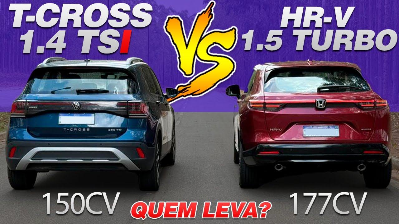 VW T-CROSS 1.4 TSI 150CV AT VS HONDA HR-V TOURING 1.5 TURBO 177CV CVT, O QUE ACONTECEU AQUI?