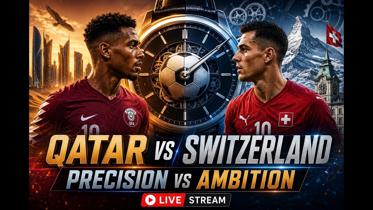 FIFA 2026 LIVE: Qatar Vs Switzerland FIFA World Cup 2026 Group B Clash | Match Preview & Analysis