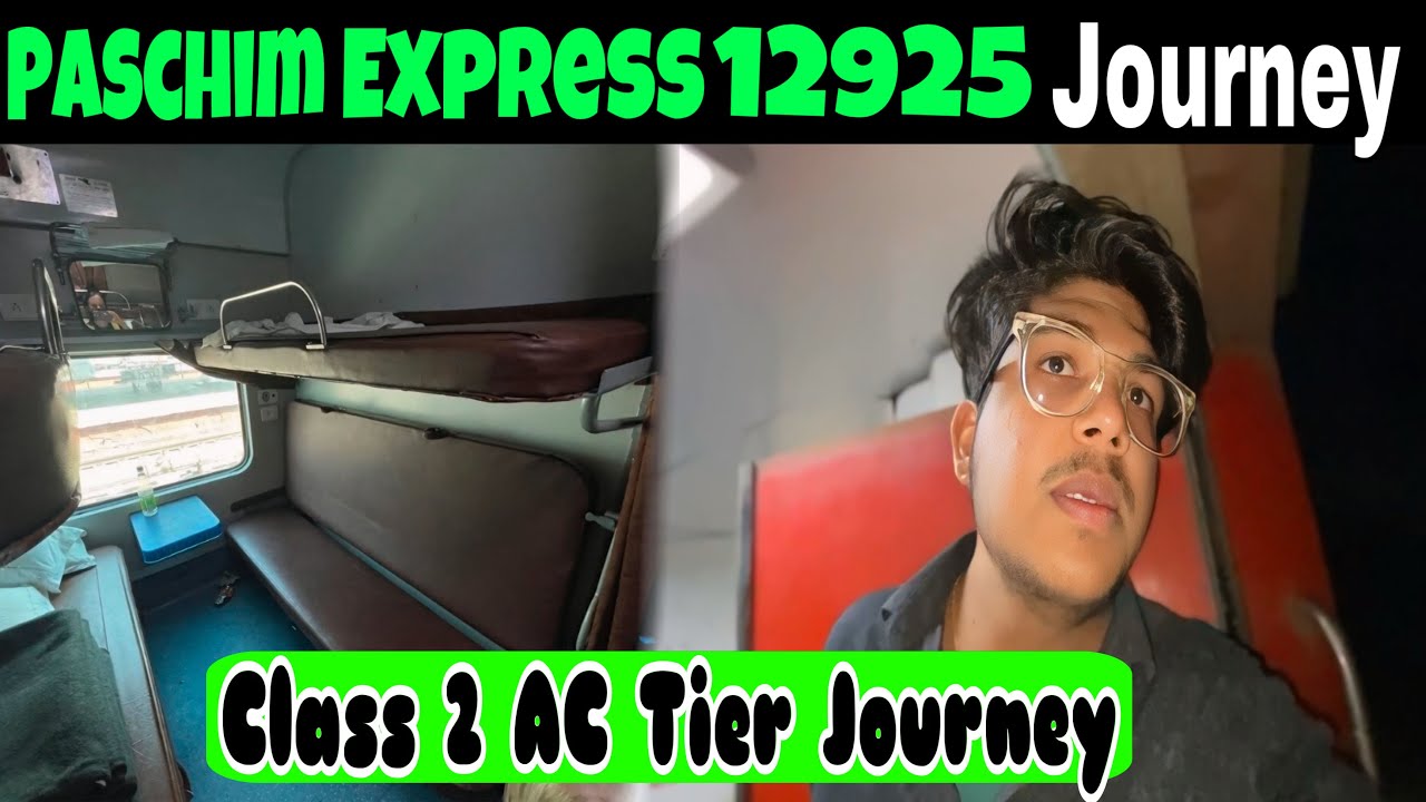 Paschim 12925 Express | Fridabad to Mathura | 2 AC tier Journey | #vlog #journey
