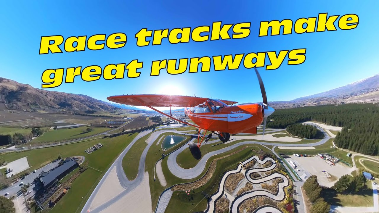 Landing at Highlands Motorsport Park in the Savage Cub